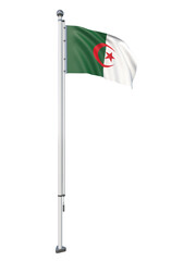 Algeria_Flag_Pole_3DModel