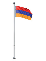 Armenia_Flag_Pole_3DModel