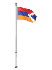 Artsakh_Flag_Pole_3DModel