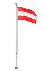 Austria_Flag_Pole_3DModel