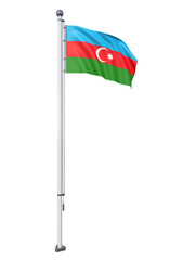Azerbaijan_Flag_Pole_3DModel