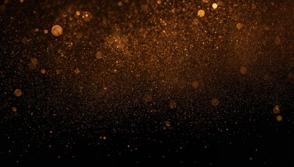 Obraz premium Background of abstract shimmering lights with golden glitter and sparkling grunge effects