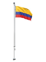 Colombia_Flag_Pole_3DModel