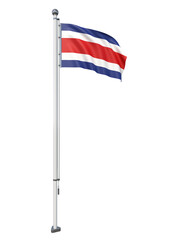 Costa_Rica_Flag_Pole_3DModel