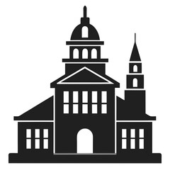 illustration, vector, architecture, horizontal, building exterior, symbol, city, icon symbol, government, house, finance and economy, politics and government, concepts, simplicity, finance, usa, busin