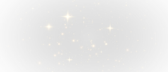 PNG Golden Light Effect, Transparent Sparkle Glow, Shiny Lens Flare with Bokeh Dust, Twinkling Star...