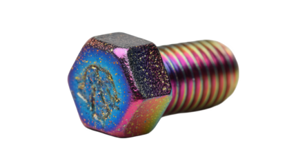 Speckled Metallic Bolt with Iridescent Finish