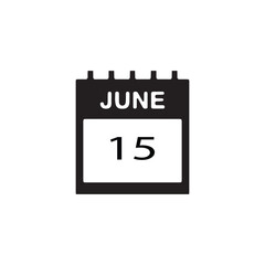 : 15 june calender icon.