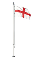 England_Flag_Pole_3DModel