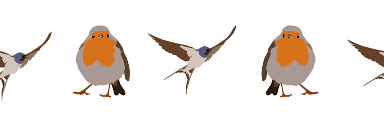 Bird con border. Bird feather silhouette symbol. Bird border isolated on a white background