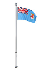 Fiji_Flag_Pole_3DModel