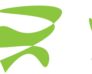 Abstract Green Shapes