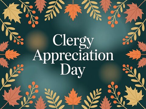 Celebrate clergy appreciation day with a beautiful autumnal floral wreath design