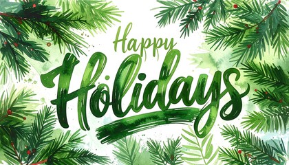 Festive Christmas greeting card