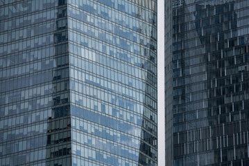 Obraz premium blue wall business buildings architectural background