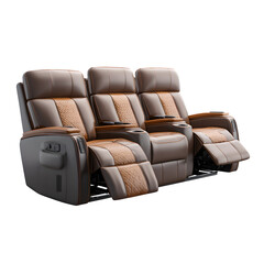 Naklejka premium leather armchair isolated on white