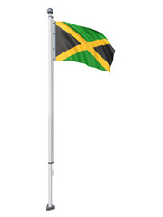 Jamaica_Flag_Pole_3DModel