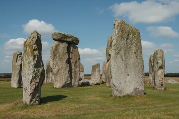 Fototapeta premium Ancient Standing Stones in a Coastal Region