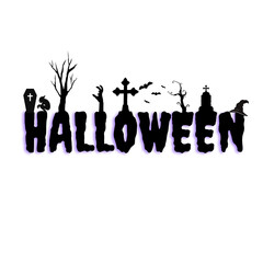 HALLOWEEN SCRITTA PAUROSA 