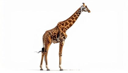 Naklejka premium giraffe isolated on white