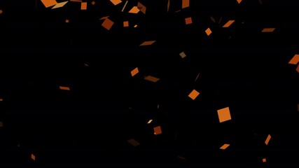 Golden confetti burst - confetti explodes on transparent background,  Festival celebration concept in 4k animation with alpha channel . - Powered by Adobe