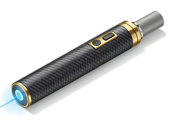 Modern laser pointer with a sleek design on a white background for presentations