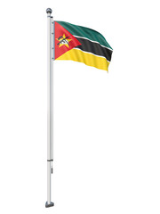 Mozambique_Flag_Pole_3DModel