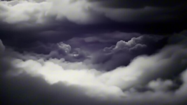 Dramatic dark storm clouds move across a moody sky. cinematic atmosphere creates a powerful backdrop.