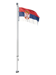 Serbia_Flag_Pole_3DModel