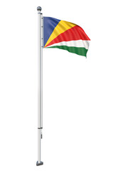 Seychelles_Flag_Pole_3DModel