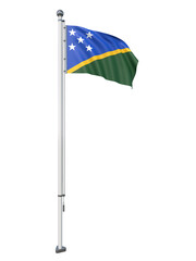 Solomon_Islands_Flag_Pole_3DModel
