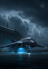 Advanced Stealth Fighter Lightning Storm Future Aerospace Technology