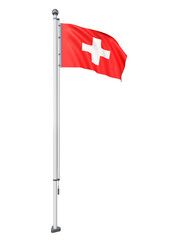Switzerland_Flag_Pole_3DModel