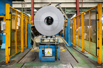 Interior of a metalworking factory. High quality photo