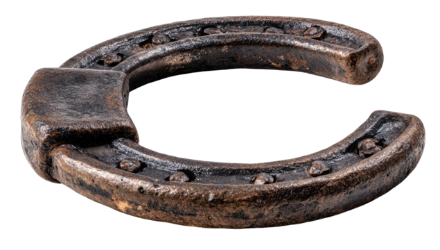 Rusty horseshoe