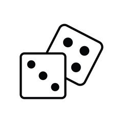 Dice Vector icon which can easily modify or edit