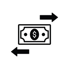 Money Exchange Vector icon which can easily modify or edit