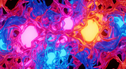 Abstract Fluid Hypercolor Waves for a Vibrant and Dynamic Digital Background