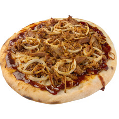 BBQ Pulled Pork Pizza on transparent background BBQ Pulled Pork Pizza on transparent background