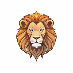 elegant masculine vector lion head logo