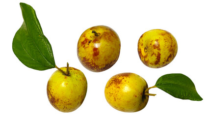 Crispy and delicious chocolate jujube on Transparent background.