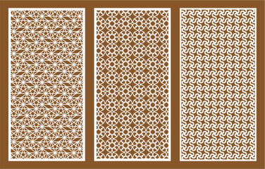 Geometric Laser Cut Decorative Panels | Islamic Pattern, CNC Cutting, Wall Art, Jali Design.