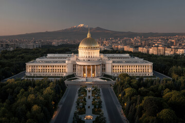 Obraz premium explore top cities of cis featuring their iconic landmarks and symbols without any people