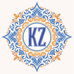 Kz letter logo