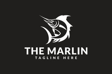 marlin logo icon vector illustration	