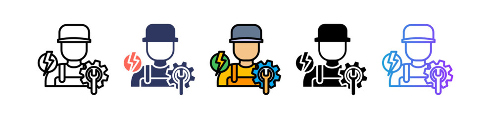 Electrical Work multiple icon
