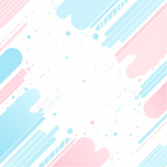 abstract background with blue and pink spots and stripes, vector illustration