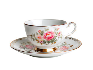 tea cup plate steaming hot drink