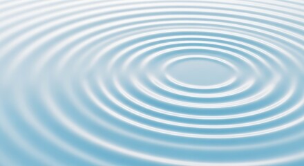 Calm blue water surface with concentric ripples spreading outwards.