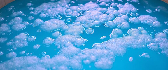 Submerged bubbles in a tranquil blue spa jacuzzi,  spa,  water